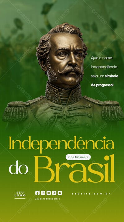 Independência do Brasil 7 de Setembro Story social media editável  (18)