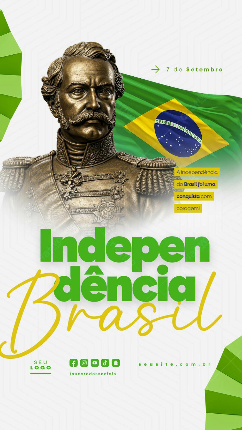 Independência do Brasil 7 de Setembro Story social media editável  (10)