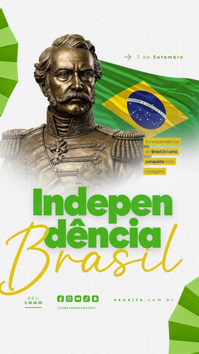 Independência do Brasil 7 de Setembro Story social media editável  (10)