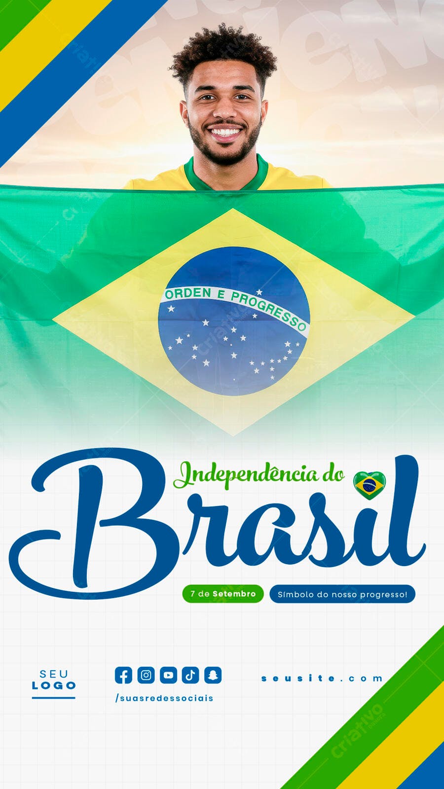 Flyer 7 de Setembro PSD Editável