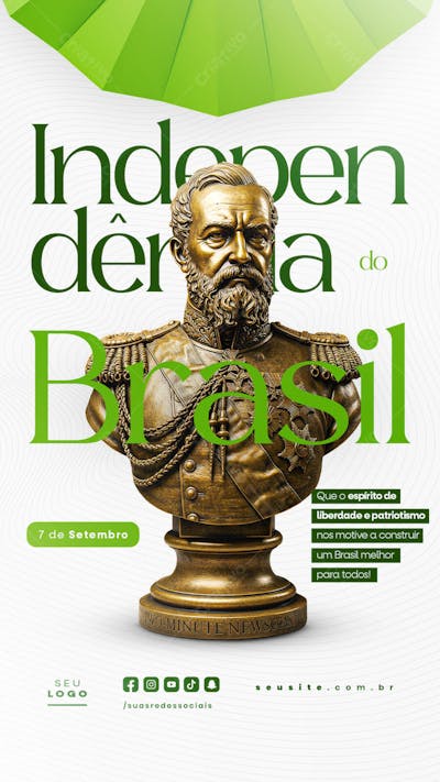 Independência do Brasil 7 de Setembro Story social media editável  (29)