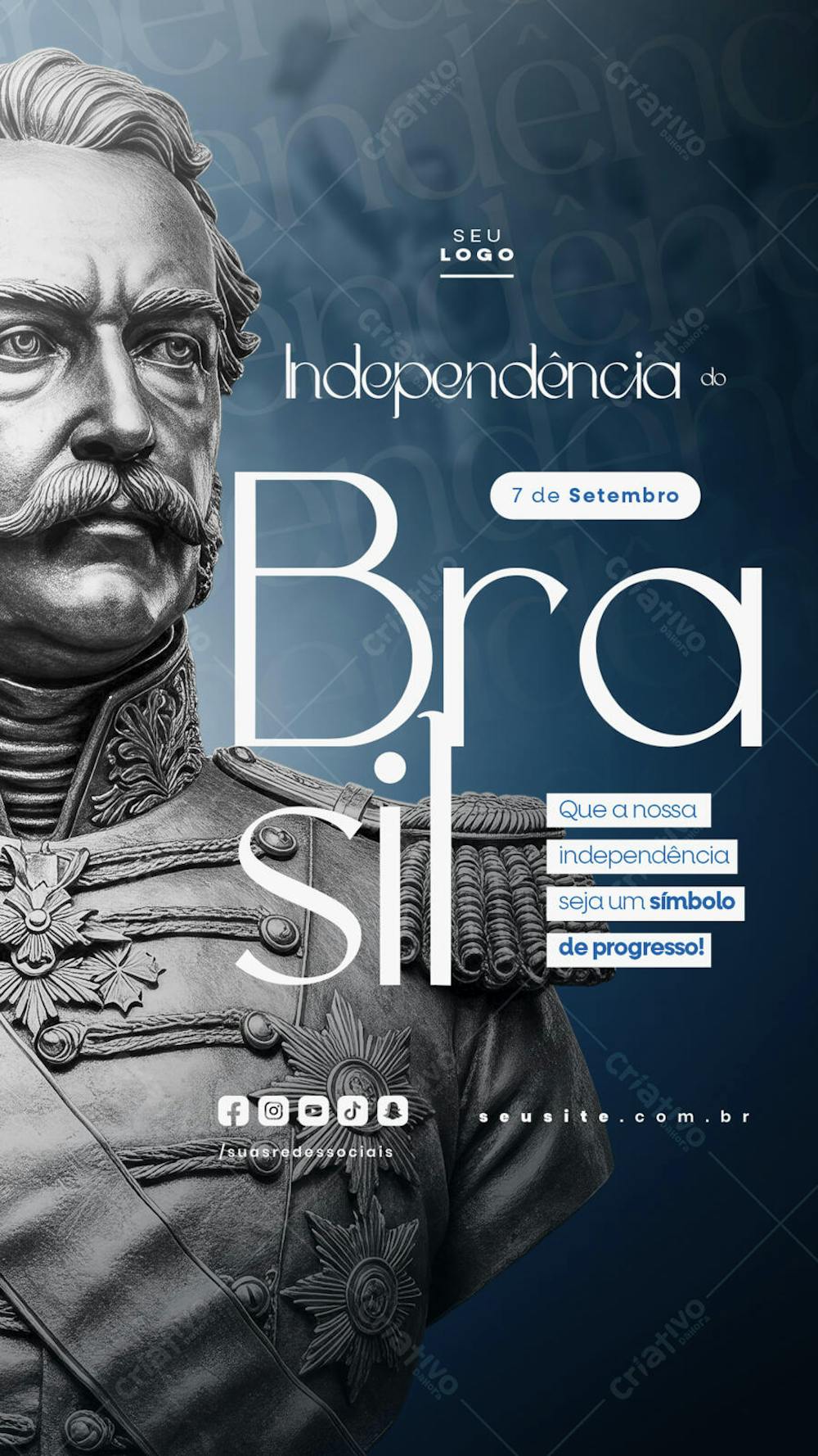 Independência do Brasil 7 de Setembro Story social media editável  (26)