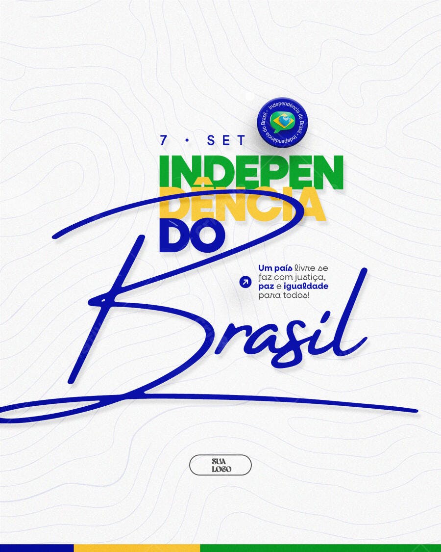 Flyer 7 de Setembro PSD Editável