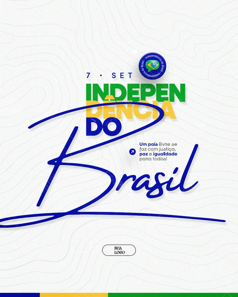 07 de Setembro Dia da Independência do Brasil Social Media PSD Editável (20)