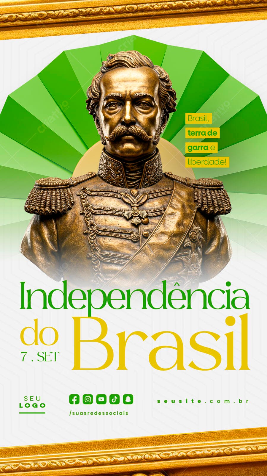 Flyer para o 7 de Setembro PSD Editável