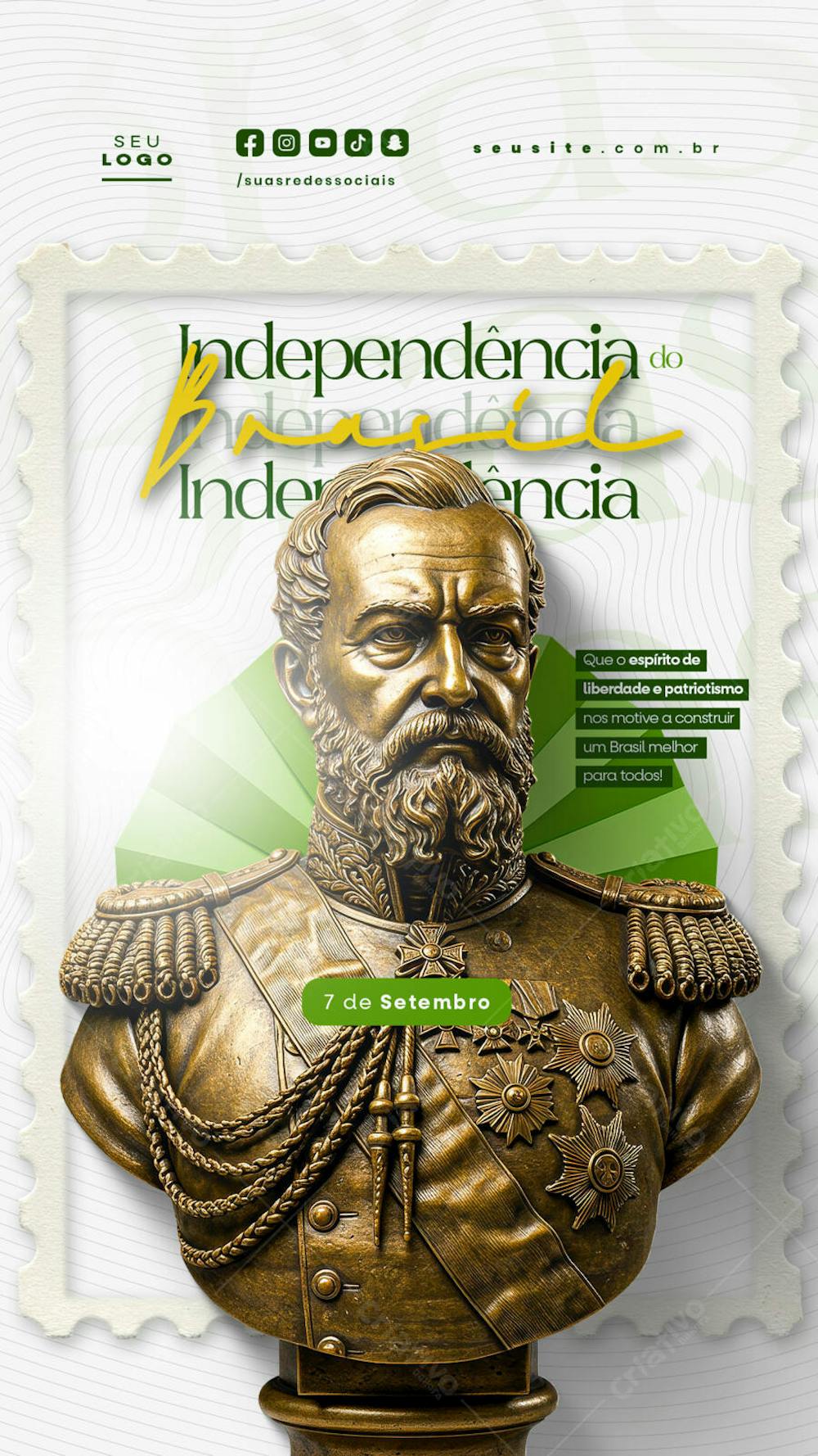 Independência do Brasil 7 de Setembro Story social media editável  (30)