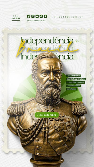 Independência do Brasil 7 de Setembro Story social media editável  (30)