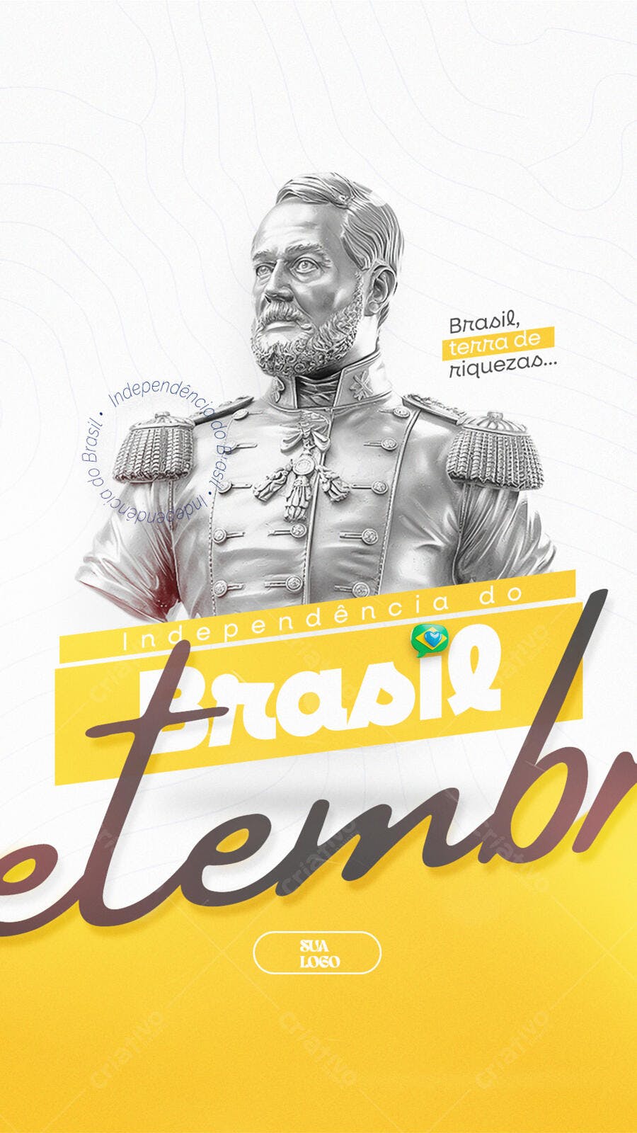 Story para o Sete de Setembro PSD Editável