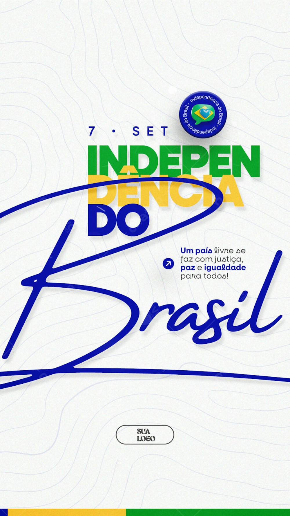 07 de Setembro Dia da Independência do Brasil Social Media PSD Editável (30)