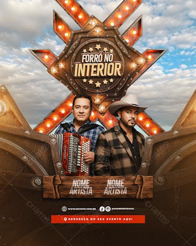 Feed_Flyer Forro no Interior