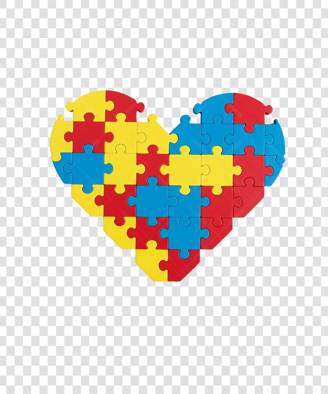 Banner Dia Mundial do Autismo PNG com fundo transparente
