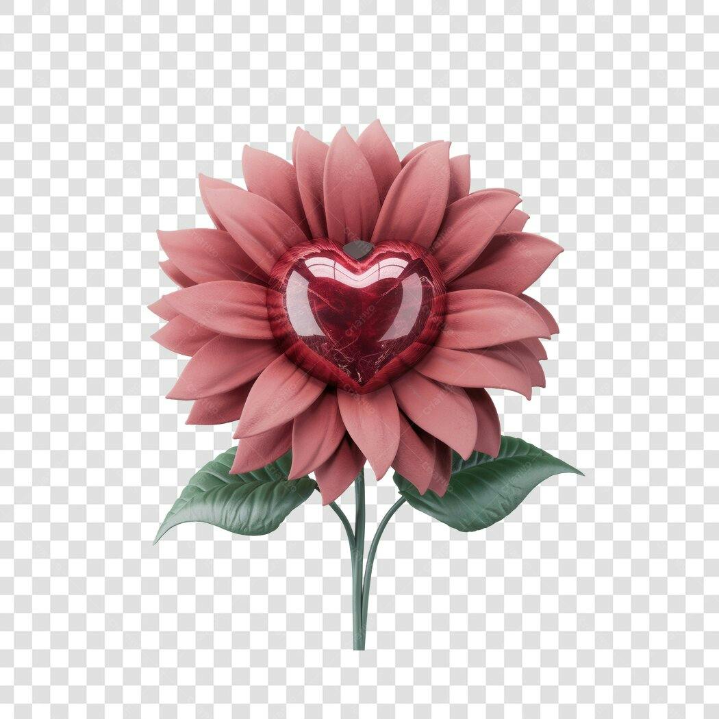 Post Instagram Dia dos Namorados Flor PNG com fundo transparente