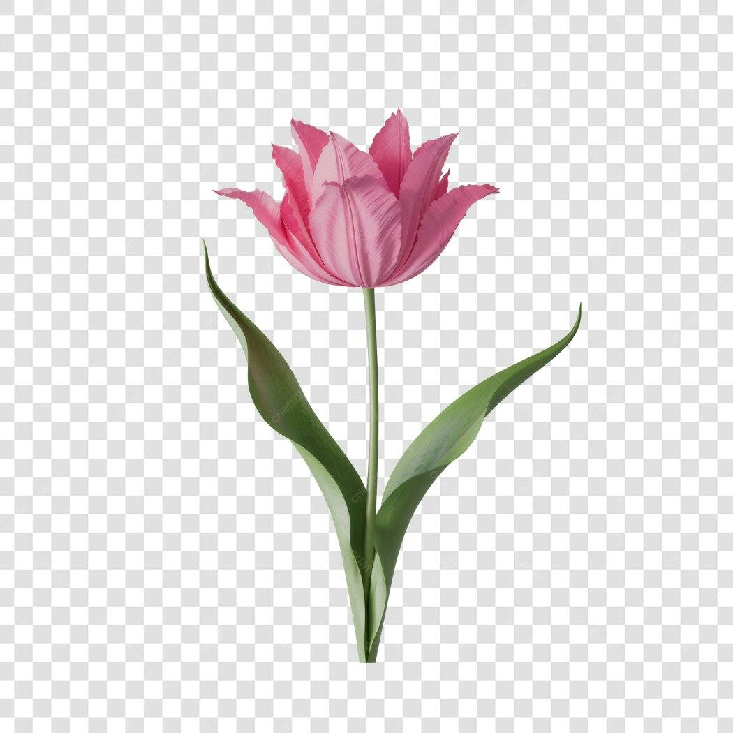 Post Instagram Dia das Mães Tulipas Rosa PNG com fundo transparente