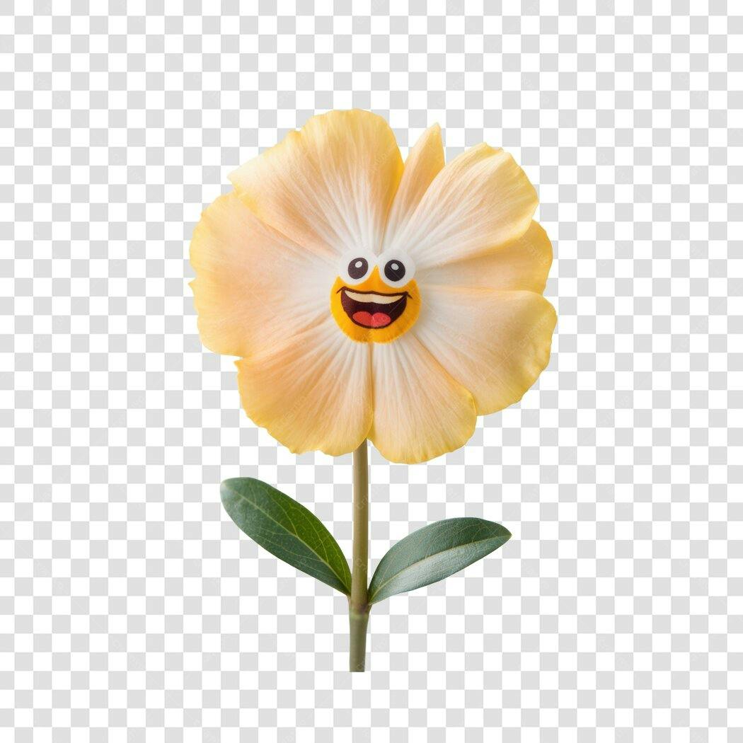 Post Instagram Flor Feliz PNG com fundo transparente
