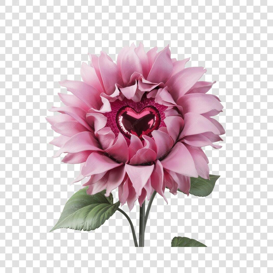 Post Instagram Dia dos Namorados Flor Rosa PNG com fundo transparente