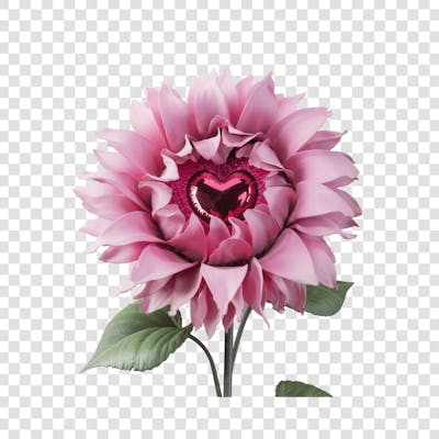 3D render FLORES ROSA VEMELHA COLORIDA AZUL FLOR elemento para composição ícone logo PSD png (138)