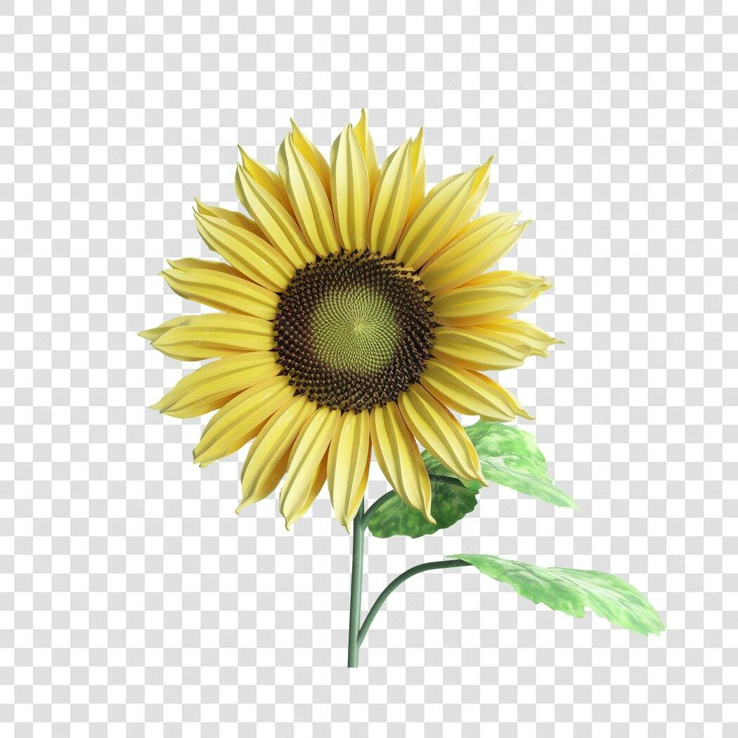 PNG Girassol para Post Instagram com fundo transparente
