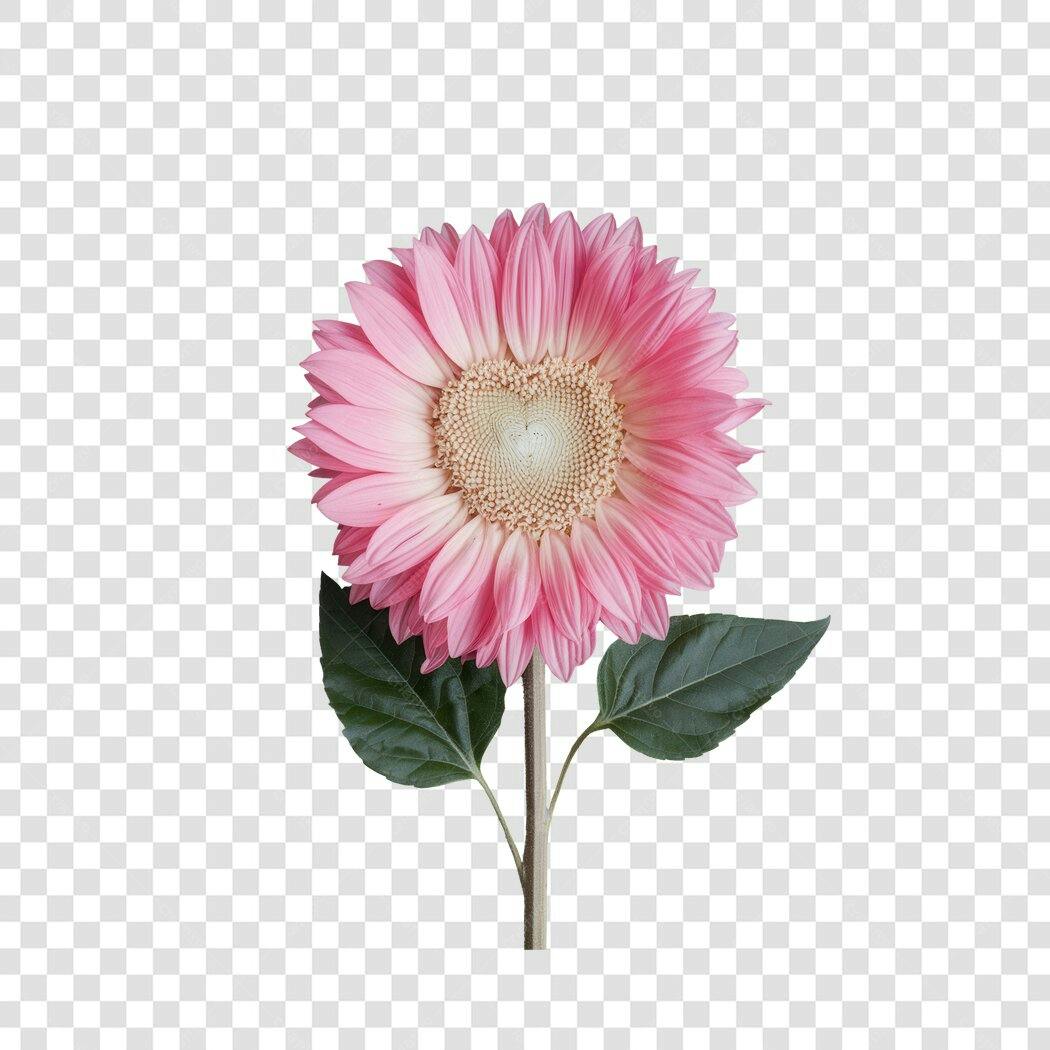 Post Instagram Girassol Rosa PNG com fundo transparente
