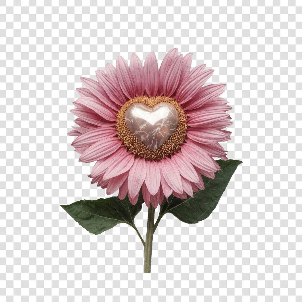 Post Instagram Dia dos Namorados Girasol Rosa PNG com fundo transparente