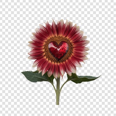 3D render FLORES ROSA VEMELHA COLORIDA AZUL FLOR elemento para composição ícone logo PSD png (136)