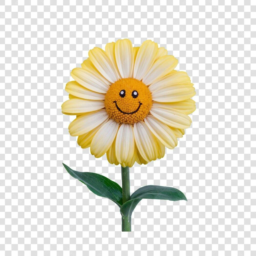 Post Instagram Flor Sorridente PNG com fundo transparente