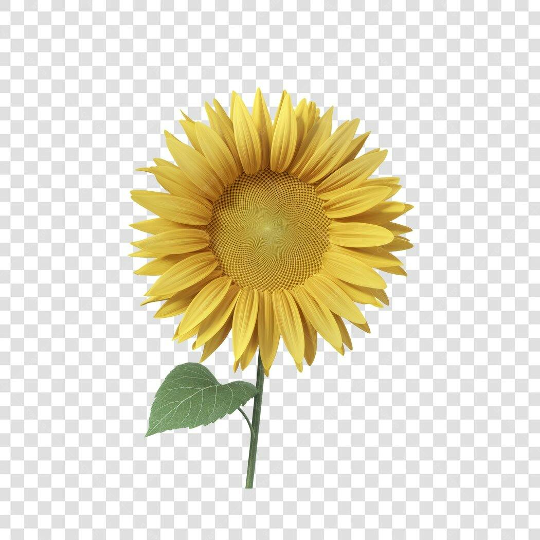 Imagem PNG Girassol Amarelo Fundo Transparente