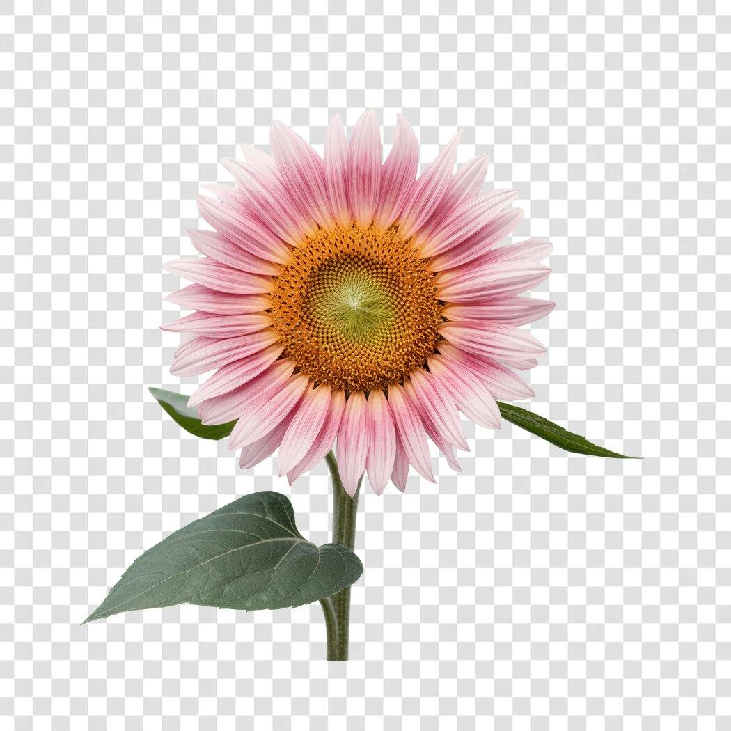 Post Instagram Girassol Rosa PNG com fundo transparente