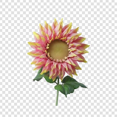 3D render FLORES ROSA VEMELHA COLORIDA AZUL FLOR elemento para composição ícone logo PSD png (93)