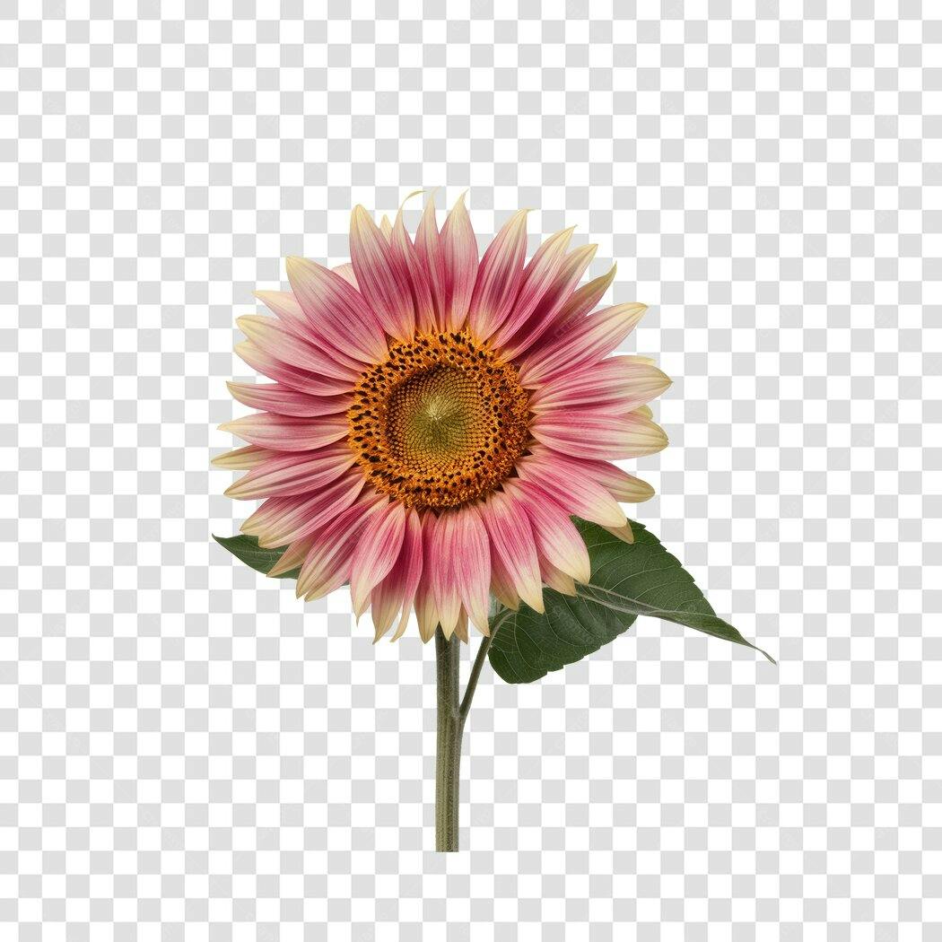 Imagem Girasol Rosa PNG com fundo transparente