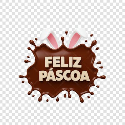 SELO 3D Páscoa png transparente (4)
