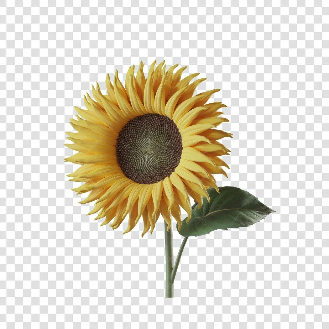 PNG de Girassol com fundo transparente para Posts