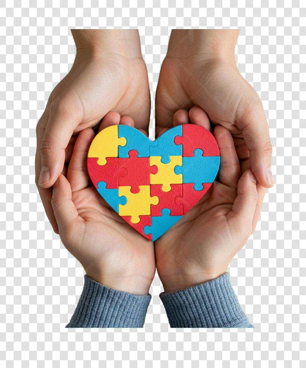 Post Instagram Dia Mundial do Autismo PNG com fundo transparente