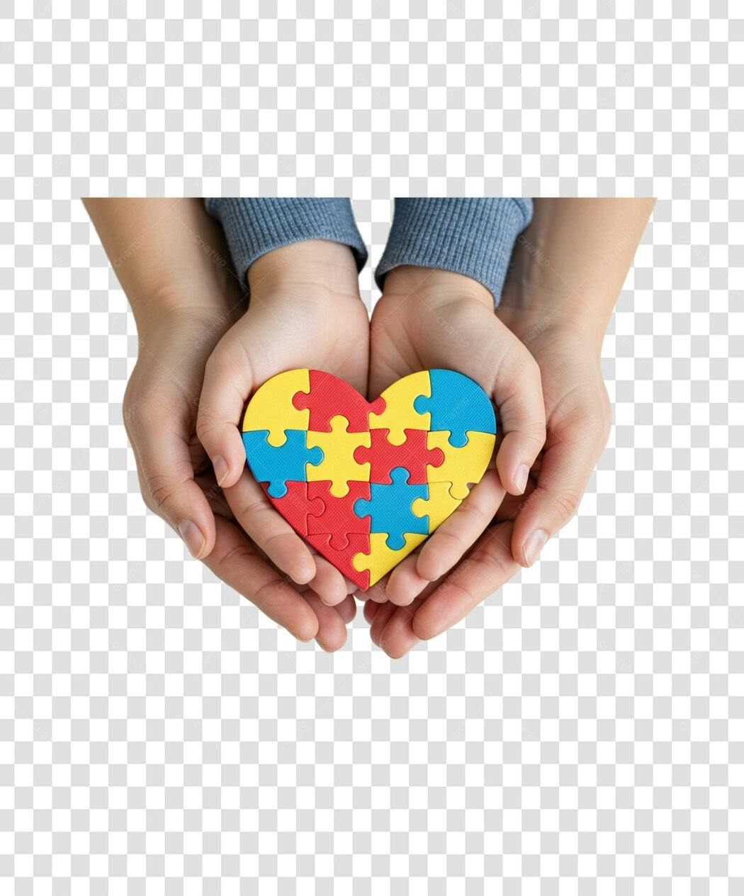 Post Instagram Dia Mundial do Autismo PNG com fundo transparente