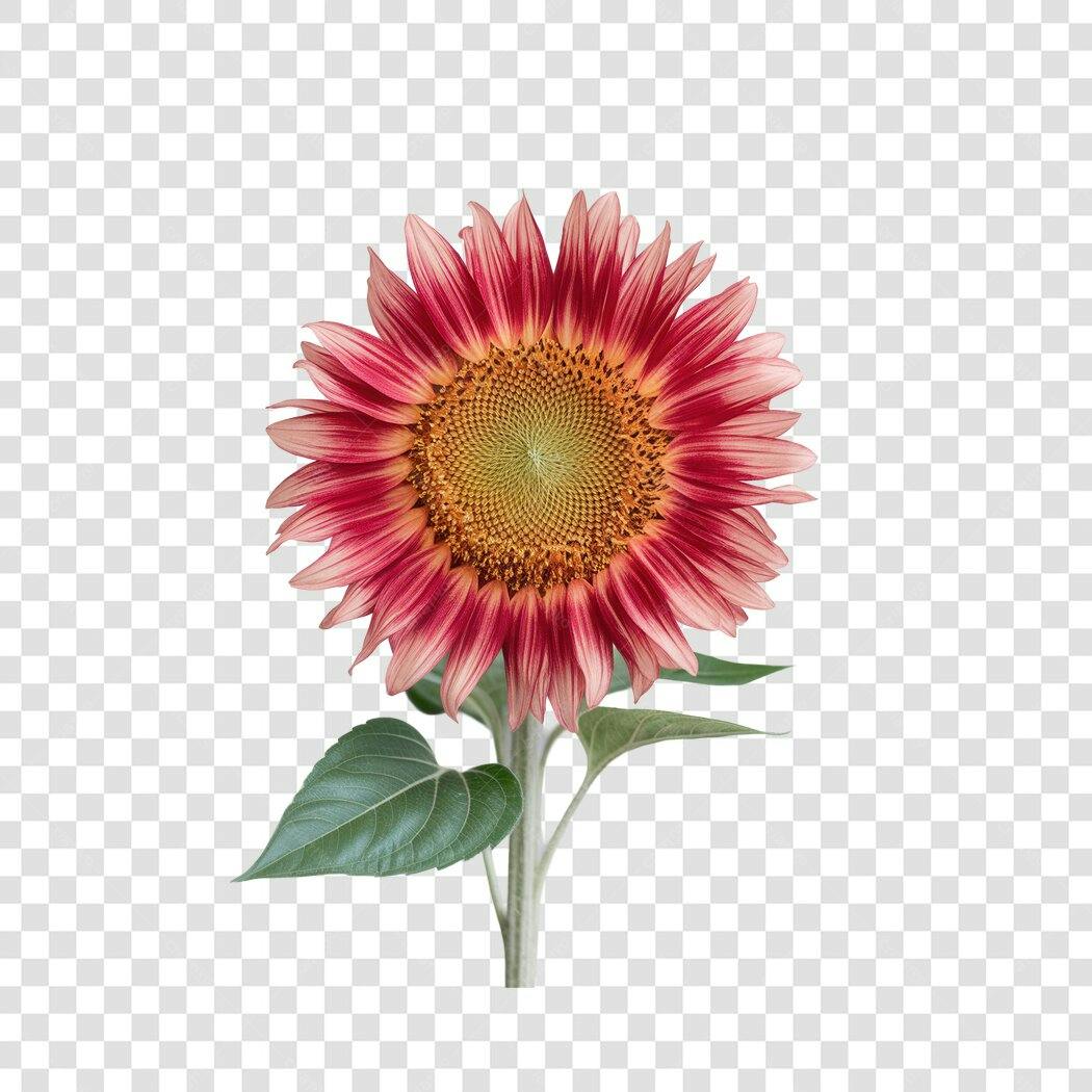 Post Instagram Girasol Vermelho PNG com fundo transparente