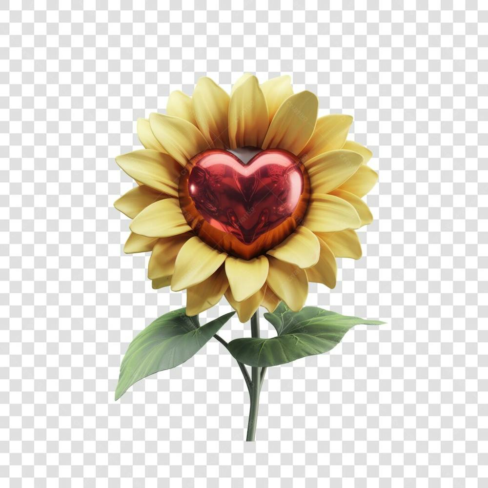 3D render FLORES ROSA VEMELHA COLORIDA AZUL FLOR elemento para composição ícone logo PSD png (128)