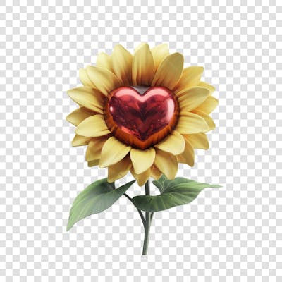 3D render FLORES ROSA VEMELHA COLORIDA AZUL FLOR elemento para composição ícone logo PSD png (128)