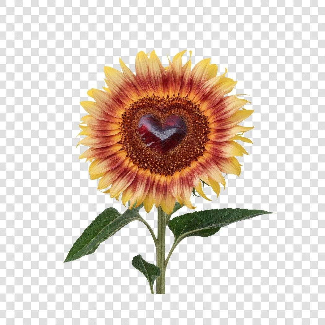 Post Instagram Dia dos Namorados Girassol PNG com fundo transparente