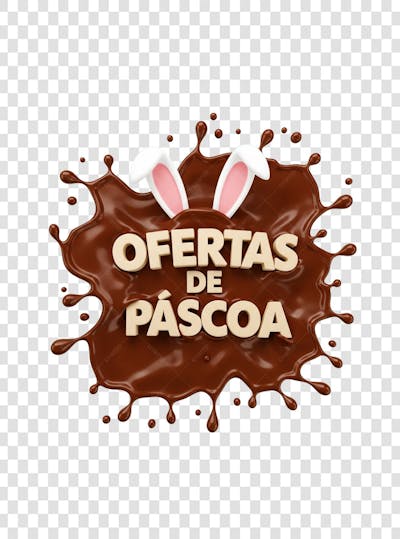 SELO 3D Páscoa png transparente (1)
