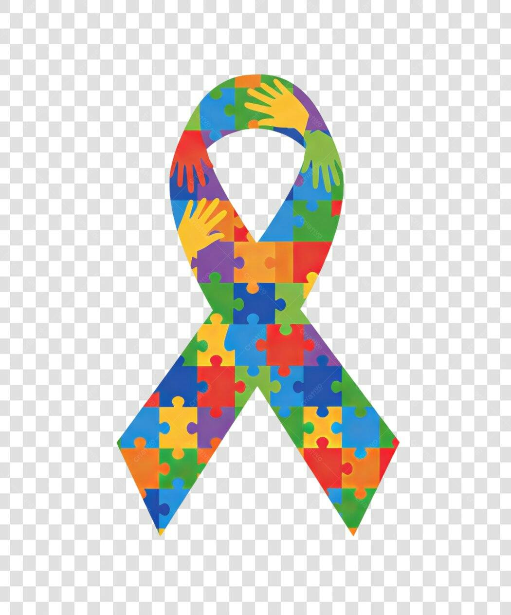 Banner Dia Mundial do Autismo PNG com fundo transparente