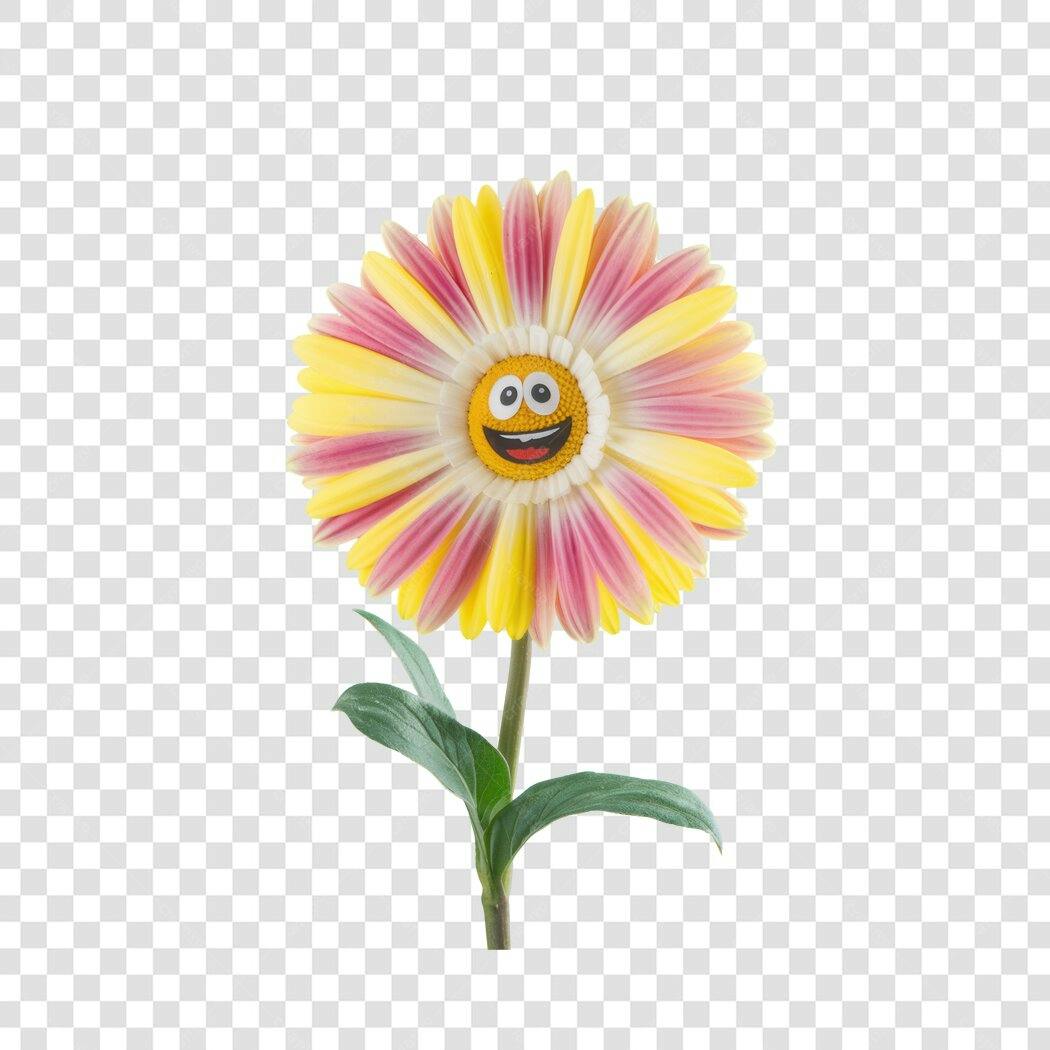 Post Instagram Flor Sorridente PNG com fundo transparente