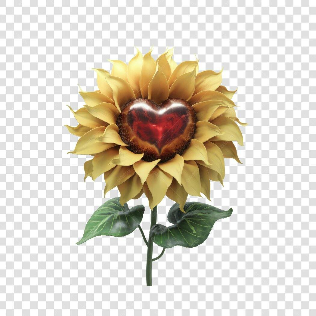 Post Instagram Dia dos Namorados Girassol PNG com fundo transparente