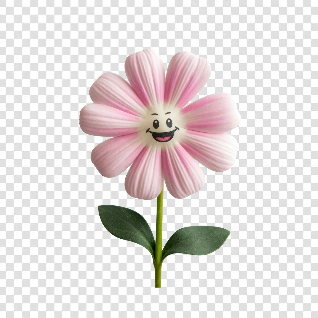 Post Instagram Flor Sorridente PNG com fundo transparente