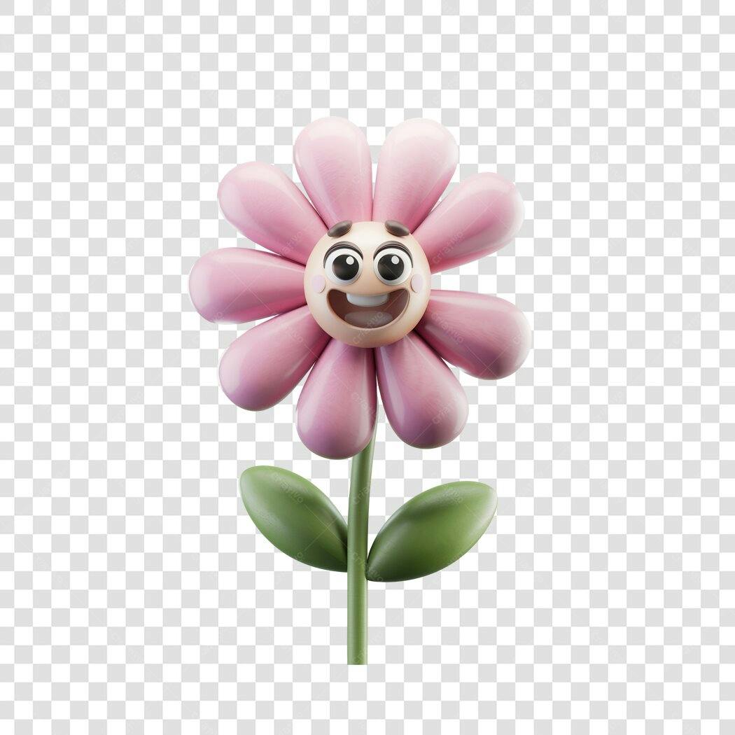 Post Instagram Flor Sorridente PNG com fundo transparente