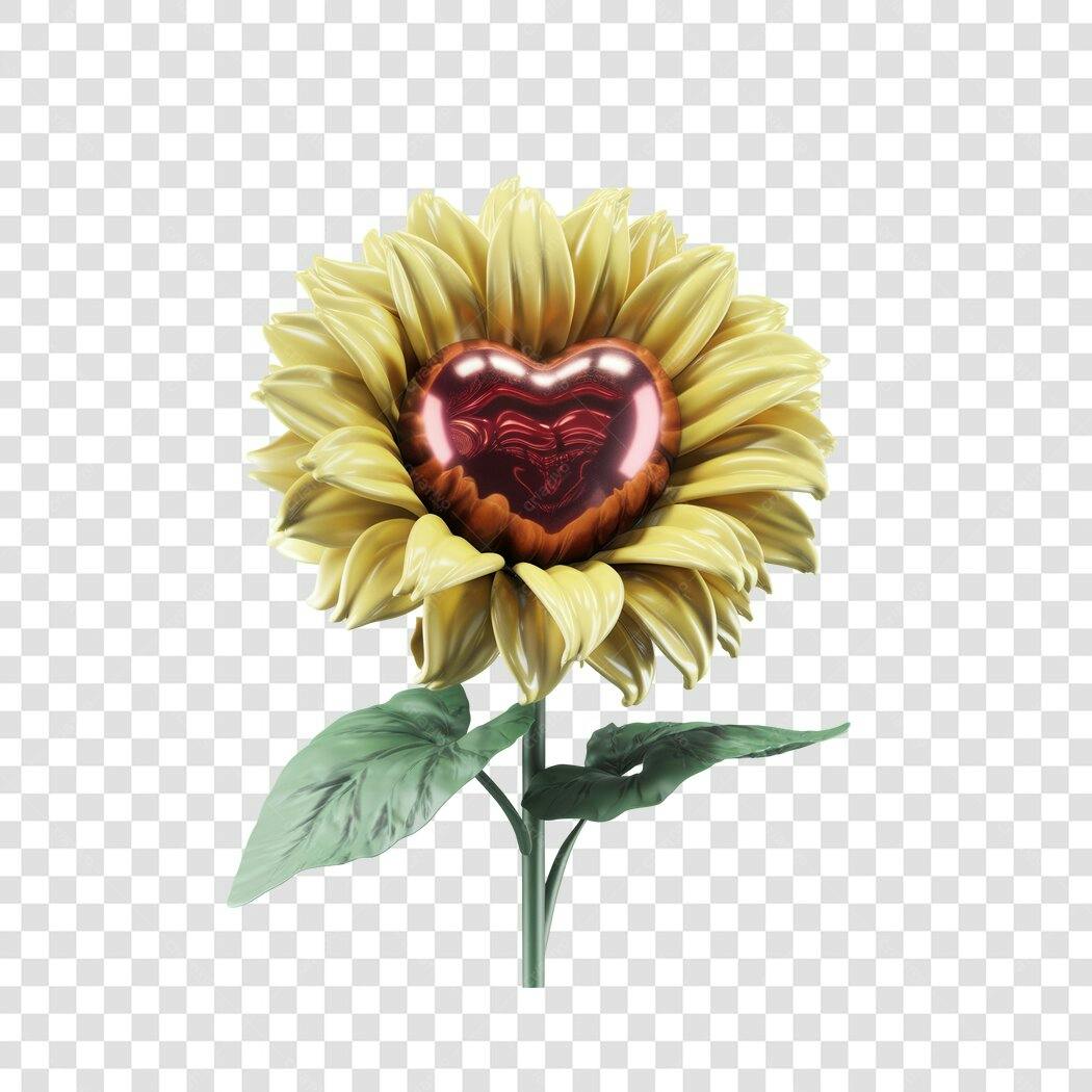 Post Instagram Dia dos Namorados Girassol PNG com fundo transparente