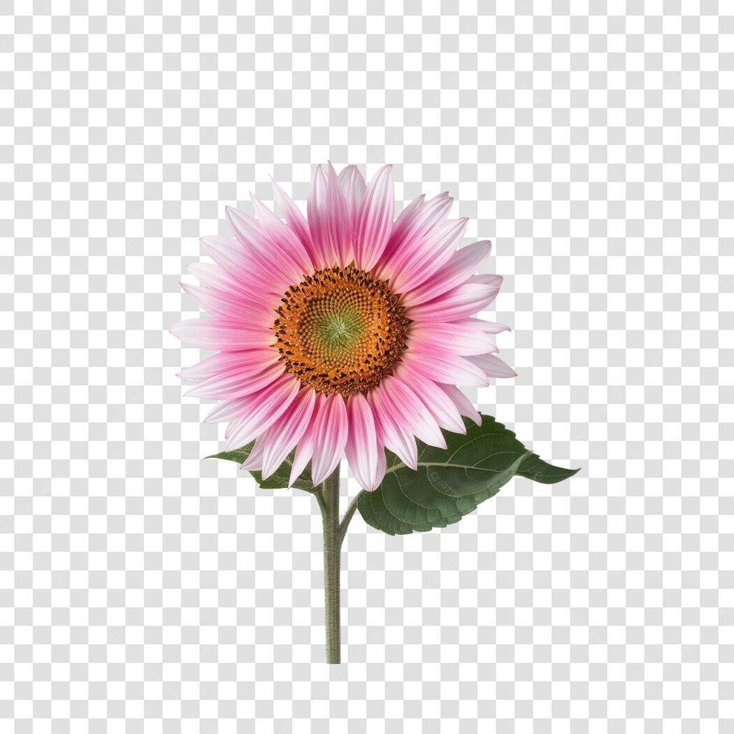 Post Instagram Girassol Rosa PNG com fundo transparente
