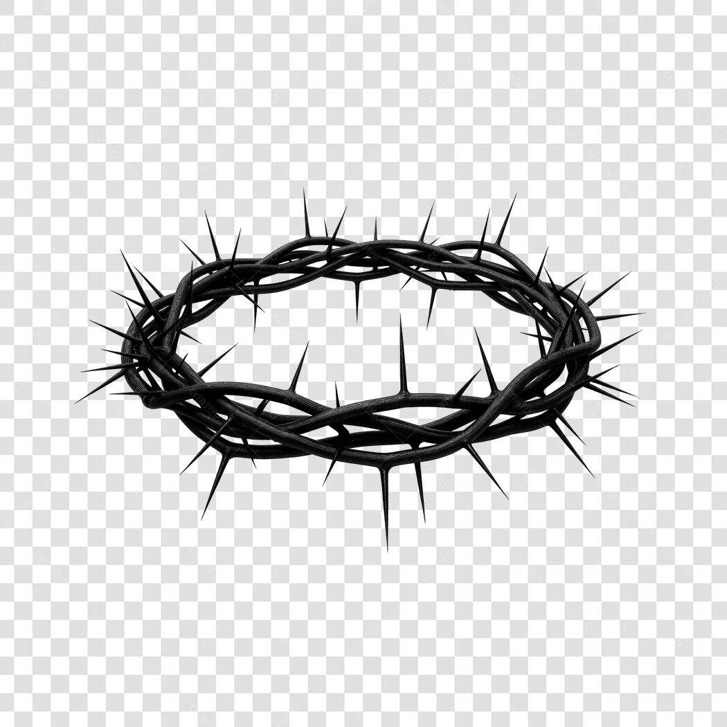 PNG Coroa de Espinhos para Semana Santa com fundo transparente