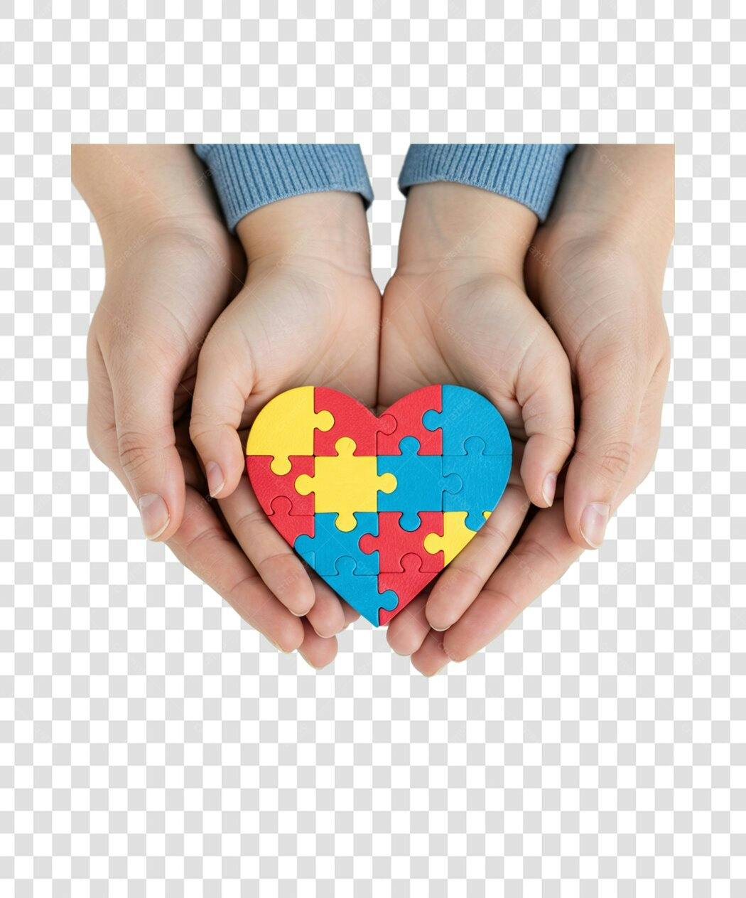 Post Instagram Dia Mundial do Autismo PNG com fundo transparente