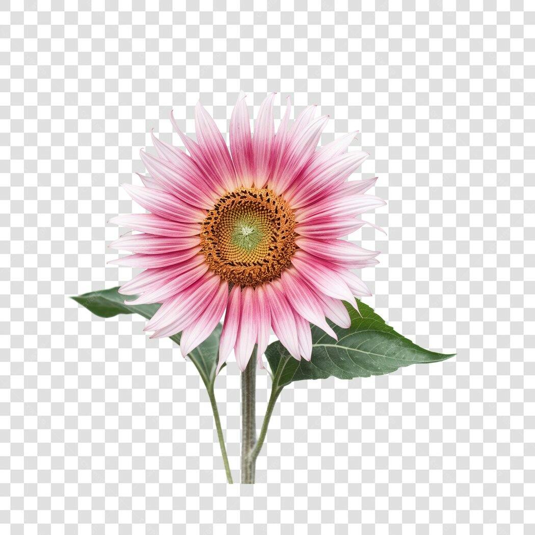 Post Instagram Girassol Rosa PNG com fundo transparente