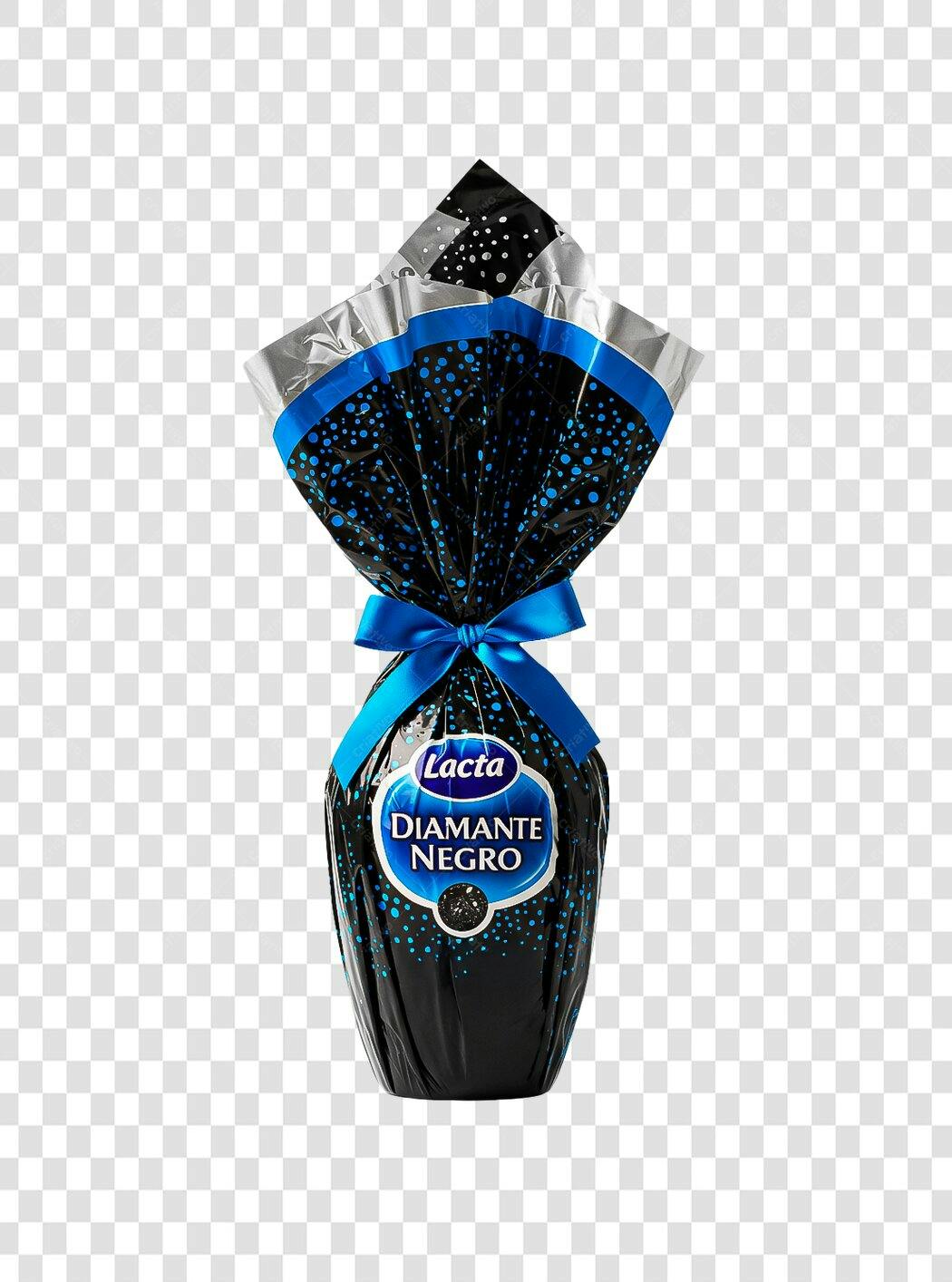 Mockup Ovo de Páscoa Lacta Diamante Negro PNG com fundo transparente