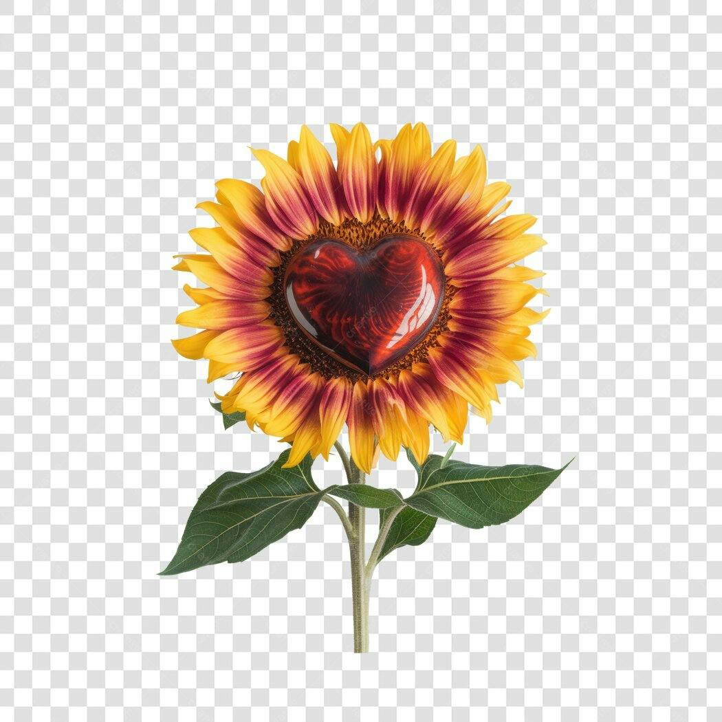 Post Instagram Dia dos Namorados Girassol PNG com fundo transparente